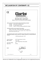 Preview for 23 page of Clarke 6012147 Operation & Maintenance Instructions Manual