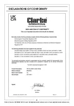 Preview for 22 page of Clarke 6012163 Operation & Maintenance Instructions Manual