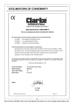 Preview for 23 page of Clarke 6012163 Operation & Maintenance Instructions Manual