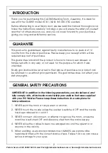 Предварительный просмотр 2 страницы Clarke 6012232 Operating & Maintenance Instructions