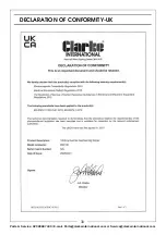 Preview for 30 page of Clarke 6014011 Operation & Maintenance Instructions Manual