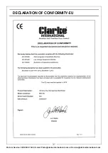 Preview for 31 page of Clarke 6014011 Operation & Maintenance Instructions Manual