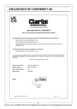 Preview for 30 page of Clarke 6014505 Operation & Maintenance Instructions Manual