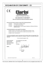 Preview for 39 page of Clarke 6015601 Operation & Maintenance Instructions Manual