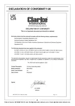 Preview for 26 page of Clarke 6015610 Operation & Maintenance Instructions Manual