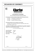 Предварительный просмотр 15 страницы Clarke 6240030 Operating & Maintenance Instructions