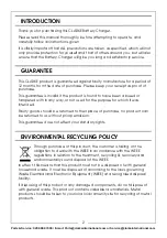 Preview for 2 page of Clarke 6261500 Operation & Maintenance Instructions Manual