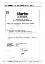 Preview for 21 page of Clarke 6261520 Operation & Maintenance Instructions Manual