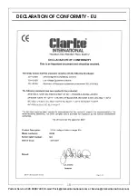 Preview for 19 page of Clarke 6267019 Operation & Maintenance Instructions Manual