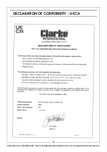 Предварительный просмотр 22 страницы Clarke 6267035 Operation & Maintenance Instructions Manual