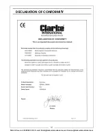 Preview for 31 page of Clarke 6460077 Operation & Maintenance Instructions Manual