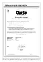 Предварительный просмотр 11 страницы Clarke 6462010 Operation & Maintenance Instructions Manual