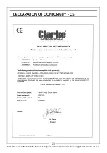 Preview for 23 page of Clarke 6462019 Operation & Maintenance Instructions Manual