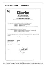 Предварительный просмотр 11 страницы Clarke 6462050 Operation & Maintenance Instructions Manual