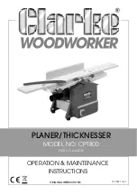 Clarke 6462135 Operation & Maintenance Instructions Manual preview