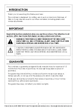 Предварительный просмотр 2 страницы Clarke 6462153 Operation & Maintenance Instructions Manual