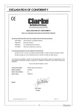 Preview for 19 page of Clarke 6470098 Operation & Maintenance Instructions Manual