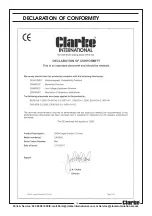 Preview for 19 page of Clarke 6470144 Operating & Maintenance Instructions