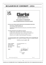 Preview for 18 page of Clarke 6470612 Operation & Maintenance Instructions Manual