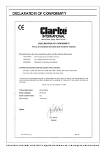 Предварительный просмотр 11 страницы Clarke 6470650 Operation & Maintenance Instructions Manual