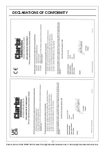 Preview for 15 page of Clarke 6479504 Operation & Maintenance Instructions Manual