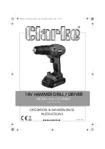 Preview for 1 page of Clarke 6479650 Operation & Maintenance Instructions Manual