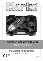 Clarke 6480280 Operation & Maintenance Instructions Manual preview