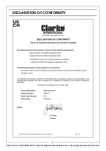 Preview for 21 page of Clarke 6500015 Operating & Maintenance Instructions