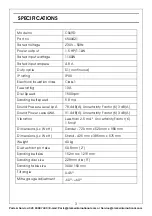 Preview for 3 page of Clarke 6500421 Operation & Maintenance Instructions Manual