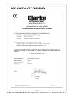 Предварительный просмотр 22 страницы Clarke 6500460 Operation & Maintenance Instructions Manual