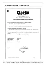 Предварительный просмотр 11 страницы Clarke 6500490 Operation & Maintenance Instructions Manual