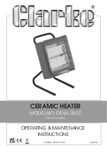 Clarke 6920252 Operating & Maintenance Instructions preview