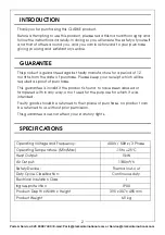 Preview for 2 page of Clarke 6925238 Operation & Maintenance Instructions Manual