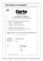 Предварительный просмотр 15 страницы Clarke 6926013 Operating & Maintenance Instructions