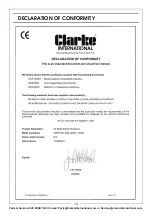 Preview for 10 page of Clarke 6933980 Operation & Maintenance Instructions Manual