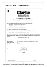 Предварительный просмотр 10 страницы Clarke 6933985 Operation & Maintenance Instructions Manual