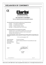 Предварительный просмотр 11 страницы Clarke 6934007 Operation & Maintenance Instructions Manual