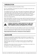 Preview for 2 page of Clarke 7120400 Operation & Maintenance Instructions Manual