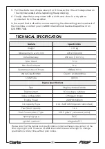 Preview for 14 page of Clarke 7140635 Operating & Maintenance Instructions