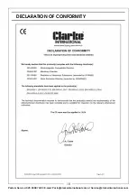 Предварительный просмотр 18 страницы Clarke 7320178 Operation & Maintenance Instructions Manual