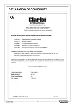 Предварительный просмотр 18 страницы Clarke 7333220 Operation & Maintenance Instructions Manual