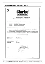 Предварительный просмотр 15 страницы Clarke 7333520 Operation & Maintenance Instructions Manual