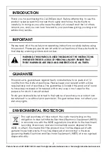 Preview for 2 page of Clarke 7610860 Operation & Maintenance Instructions Manual