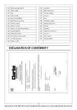 Preview for 24 page of Clarke 7610860 Operation & Maintenance Instructions Manual