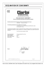 Preview for 15 page of Clarke 7613020 Operation & Maintenance Instructions Manual