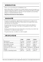 Предварительный просмотр 2 страницы Clarke 7621037 Operation And Maintenance Instructions