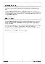 Preview for 2 page of Clarke 7623055 Operation & Maintenance Instructions Manual