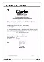 Preview for 11 page of Clarke 7623055 Operation & Maintenance Instructions Manual