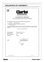 Preview for 10 page of Clarke 7623071 Operation & Maintenance Instructions Manual