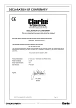 Preview for 11 page of Clarke 7623300 Operation & Maintenance Instructions Manual